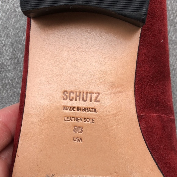 SCHUTZ Tasseled Suede Leather Flats/Loafers - Made in Brazil - Picture 10 of 12